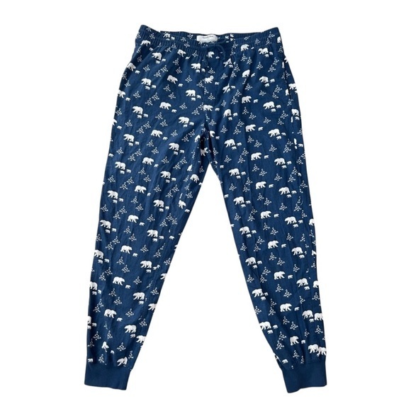 ⏳Last Chance⏳ Goodfellow & Co Men’s Navy Polar Bear Pajama Pants Size Large - Picture 1 of 9